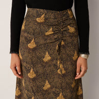 Lala Skirt | Peacok Avocado