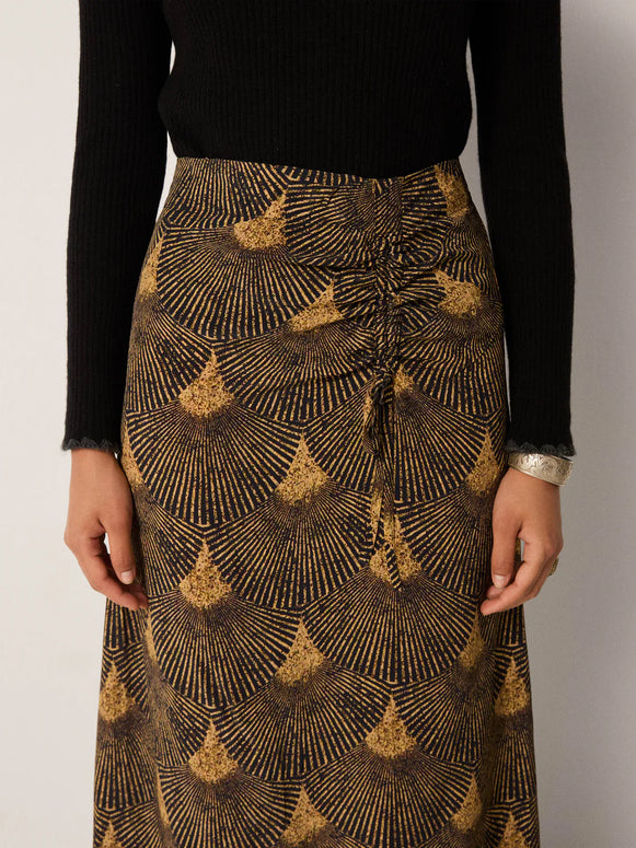 Lala Skirt | Peacok Avocado