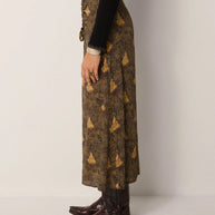 Lala Skirt | Peacok Avocado