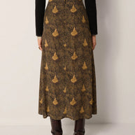 Lala Skirt | Peacok Avocado