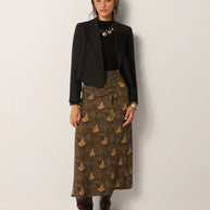 Lala Skirt | Peacok Avocado