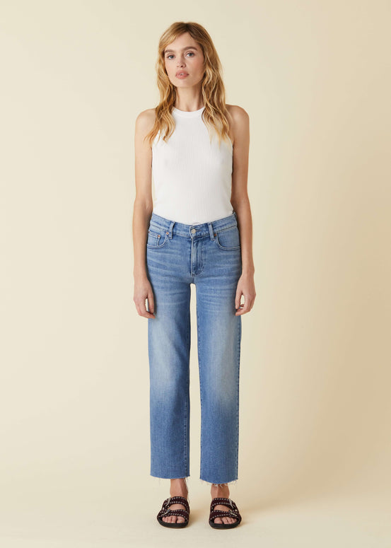 Le Jean Sabine Straight Ankle Jean 