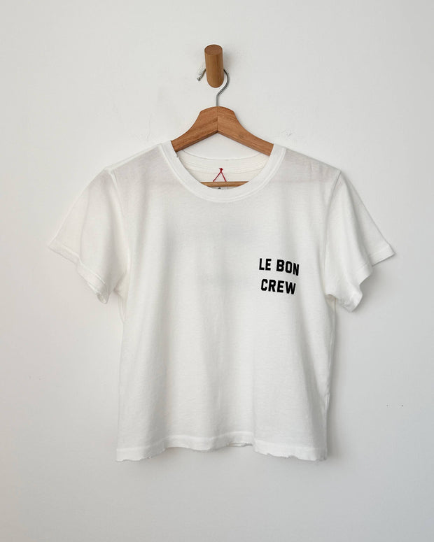 Le Bon Shoppe Darling Tee in Le Bon Crew White