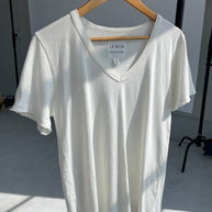 Le Bon Shoppe Organic Cotton La Vie Tee in Vintage White 