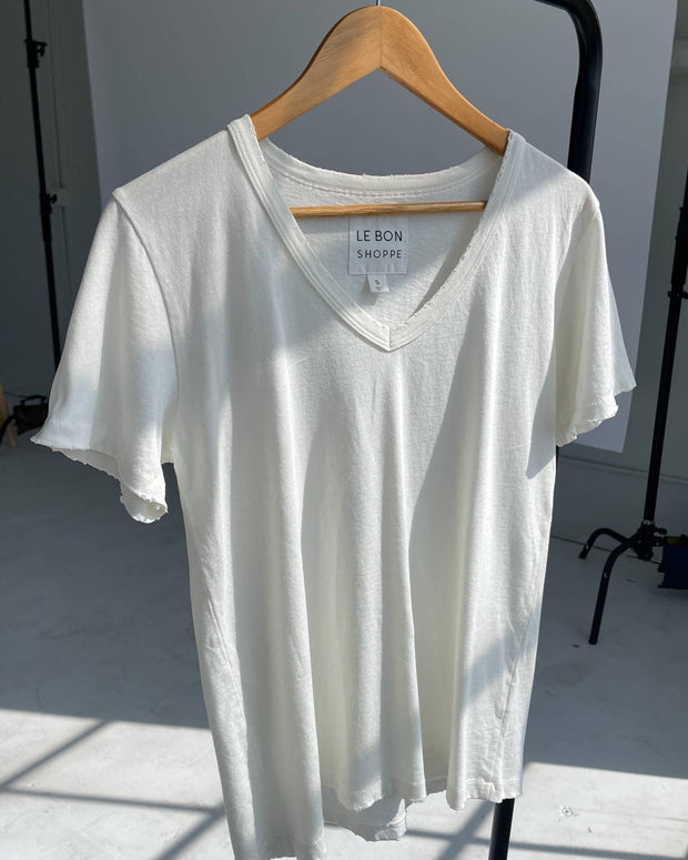 Le Bon Shoppe Organic Cotton La Vie Tee in Vintage White 