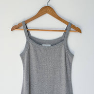 Le Bon Shoppe Pointelle Eve Tank Cami in Grey Sweatpant Set