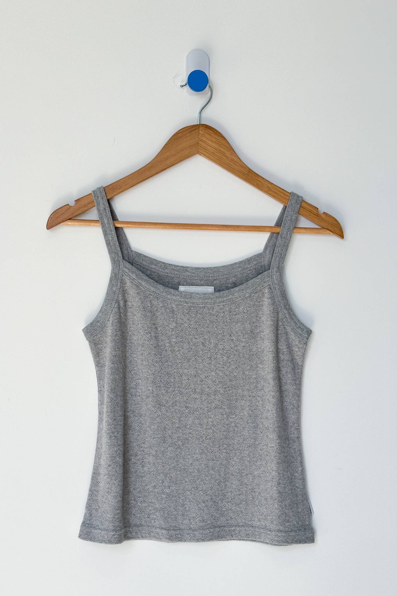 Le Bon Shoppe Pointelle Eve Tank Cami in Grey Sweatpant Set