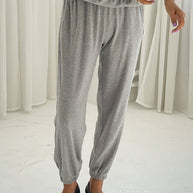 Le Bon Shoppe Pointelle Serene Jogger Grey for Women 