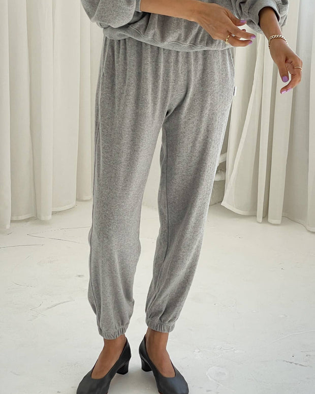 Le Bon Shoppe Pointelle Serene Jogger Grey for Women 
