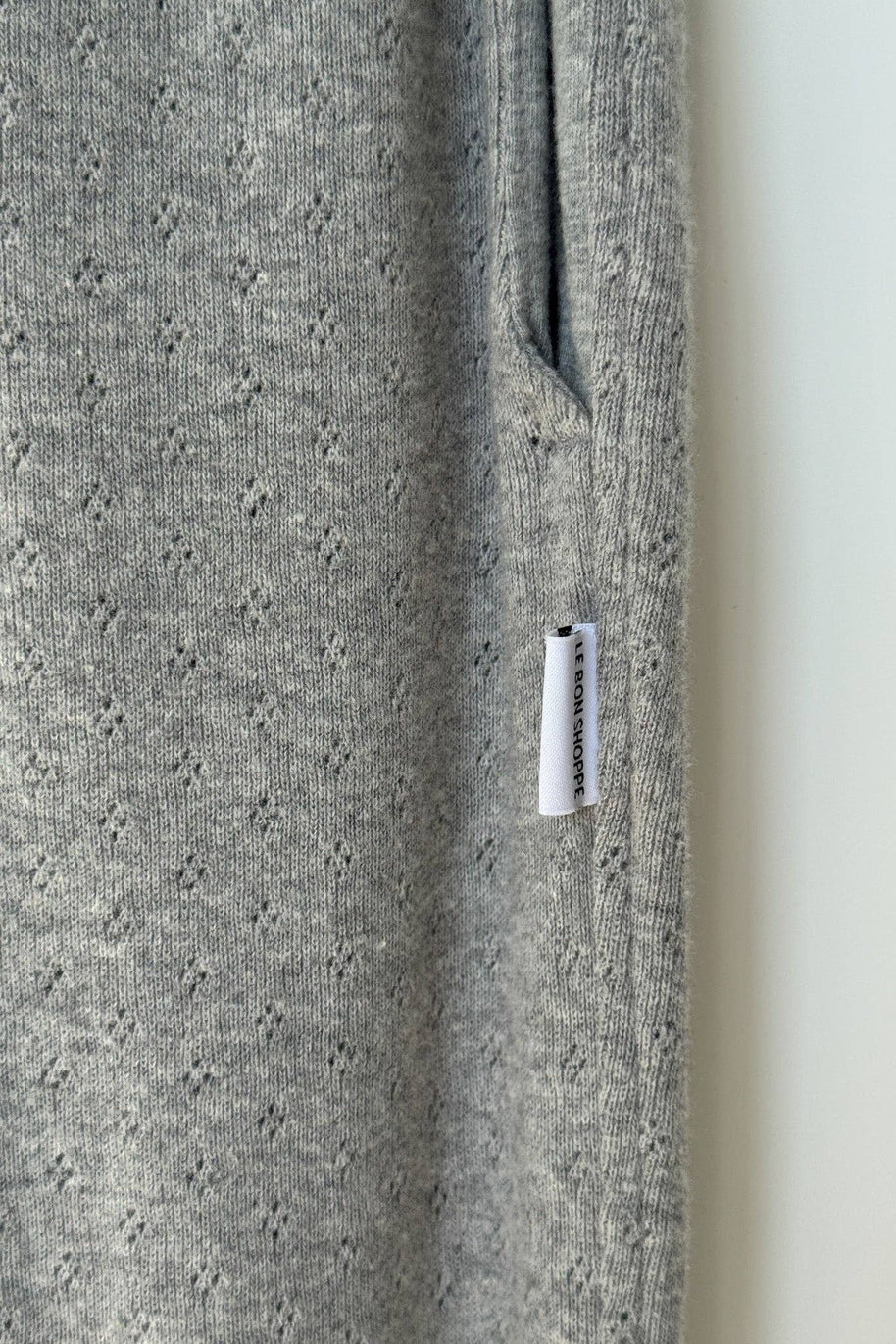 Le Bon Shoppe Pointelle Serene Jogger Grey for Women 