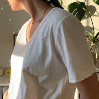 Le Bon Shoppe Organic Cotton La Vie Tee in Vintage White 