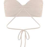 Jade swim liana top avi skirt bone - soft jersey bandeau wrap top 