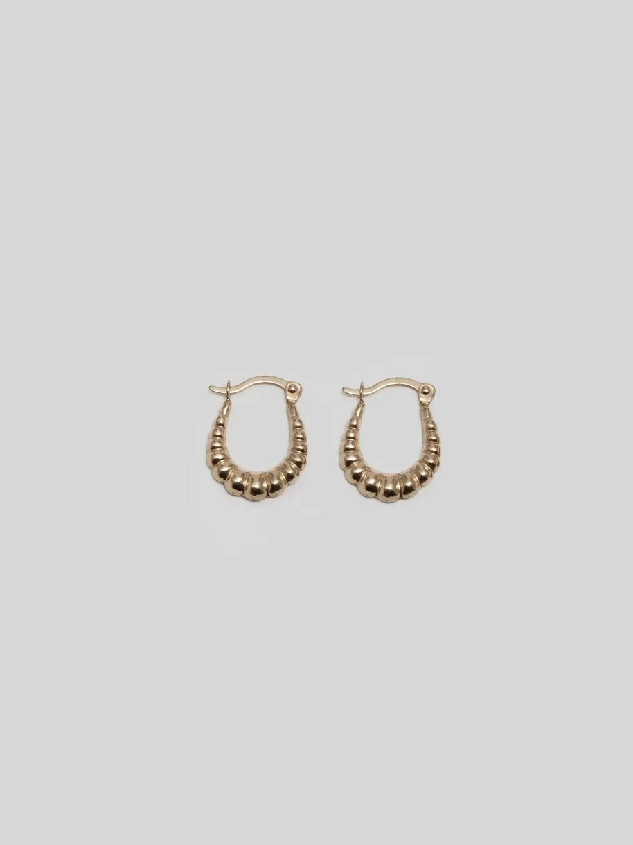 Bolla Hops Loren Stewart Unique Huggie Earrings Gold 
