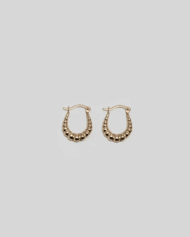 Bolla Hops Loren Stewart Unique Huggie Earrings Gold 