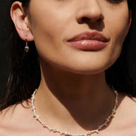 Loren Stewart Gordita Heart Huggies Puff Heart Gold and Silver Earrings