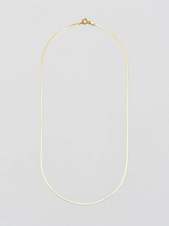 Loren Stewart Herringbone Gold Chain Women's Necklace