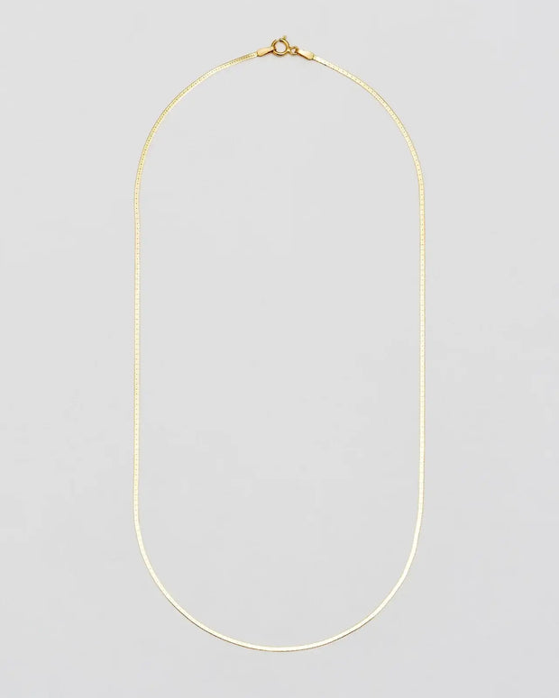 Loren Stewart Herringbone Gold Chain Women's Necklace