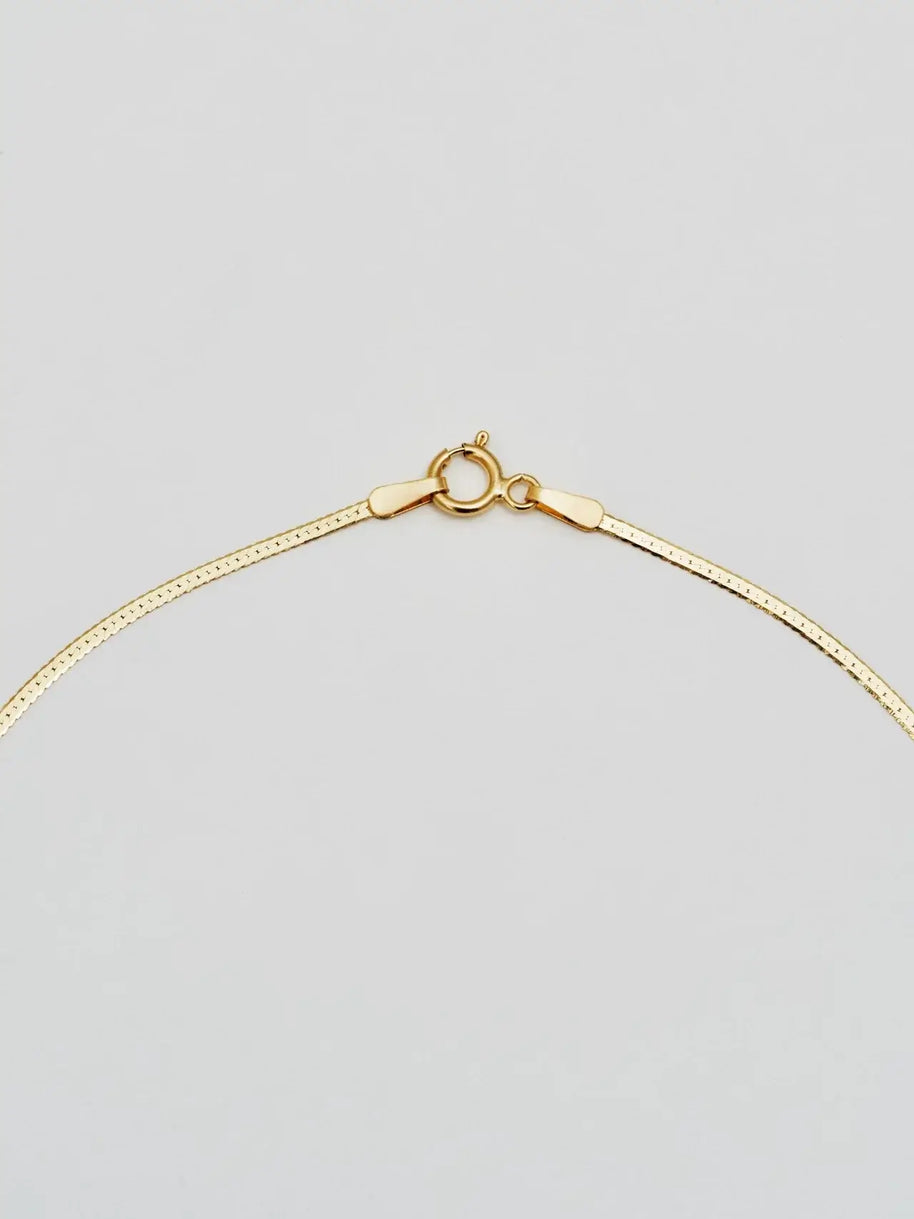 Loren Stewart Herringbone Gold Chain Women's Necklace