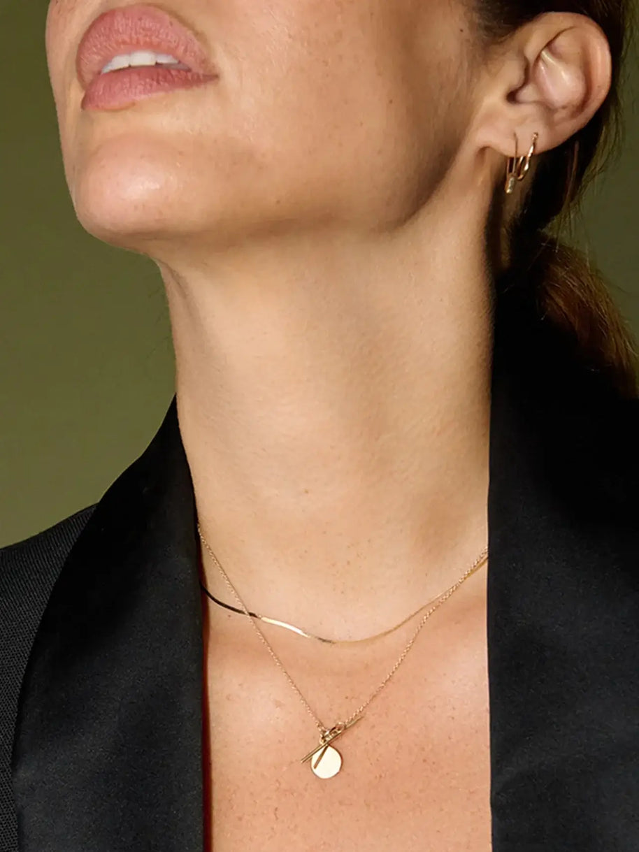 Loren Stewart Herringbone Gold Chain Women's Necklace