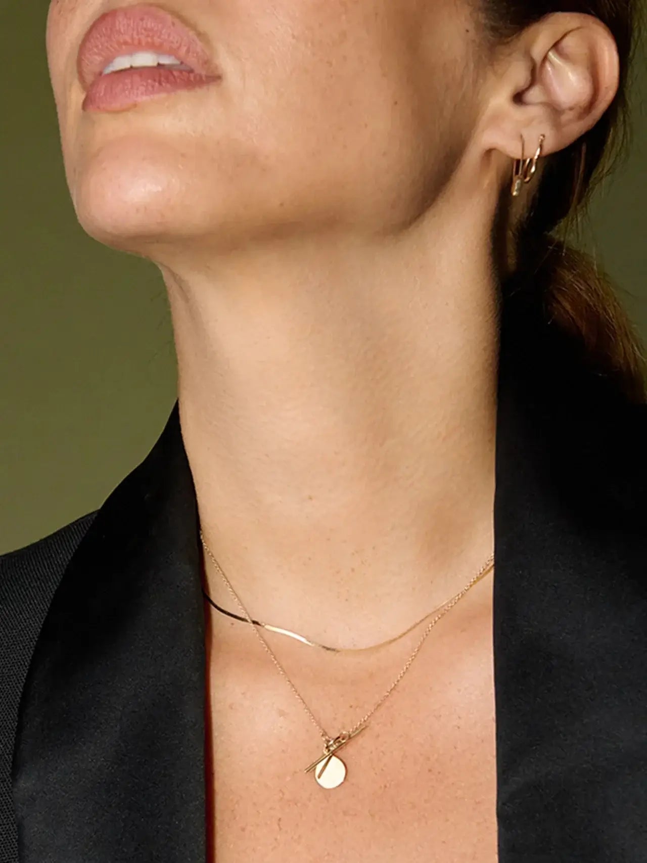 Loren Stewart Herringbone Gold Chain Women's Necklace