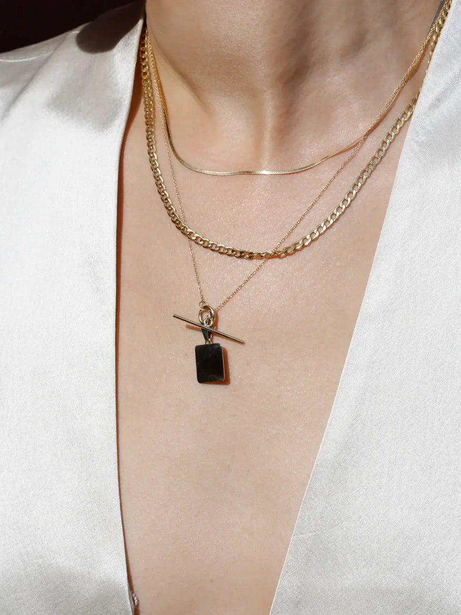 Loren Stewart Herringbone Gold Chain Women's Necklace