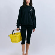 Love Stories Sloane Sweatshirt Black Graphic Sweatshirt 