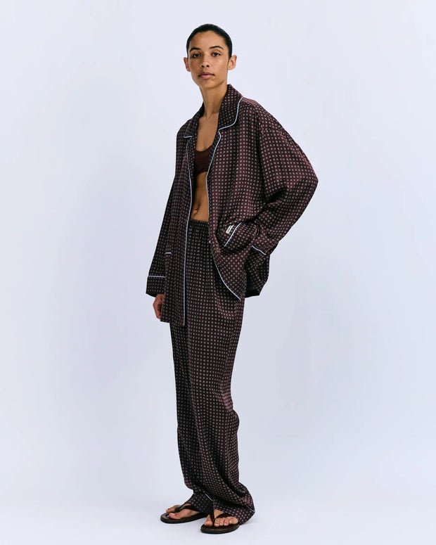 Love Stories Cedric Pajama Top Silk Pajama Top Set 
