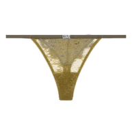 Love Stories Room Service Lace Green Thong 