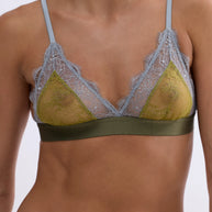 Love Stories Love Lace Bralette in Green 