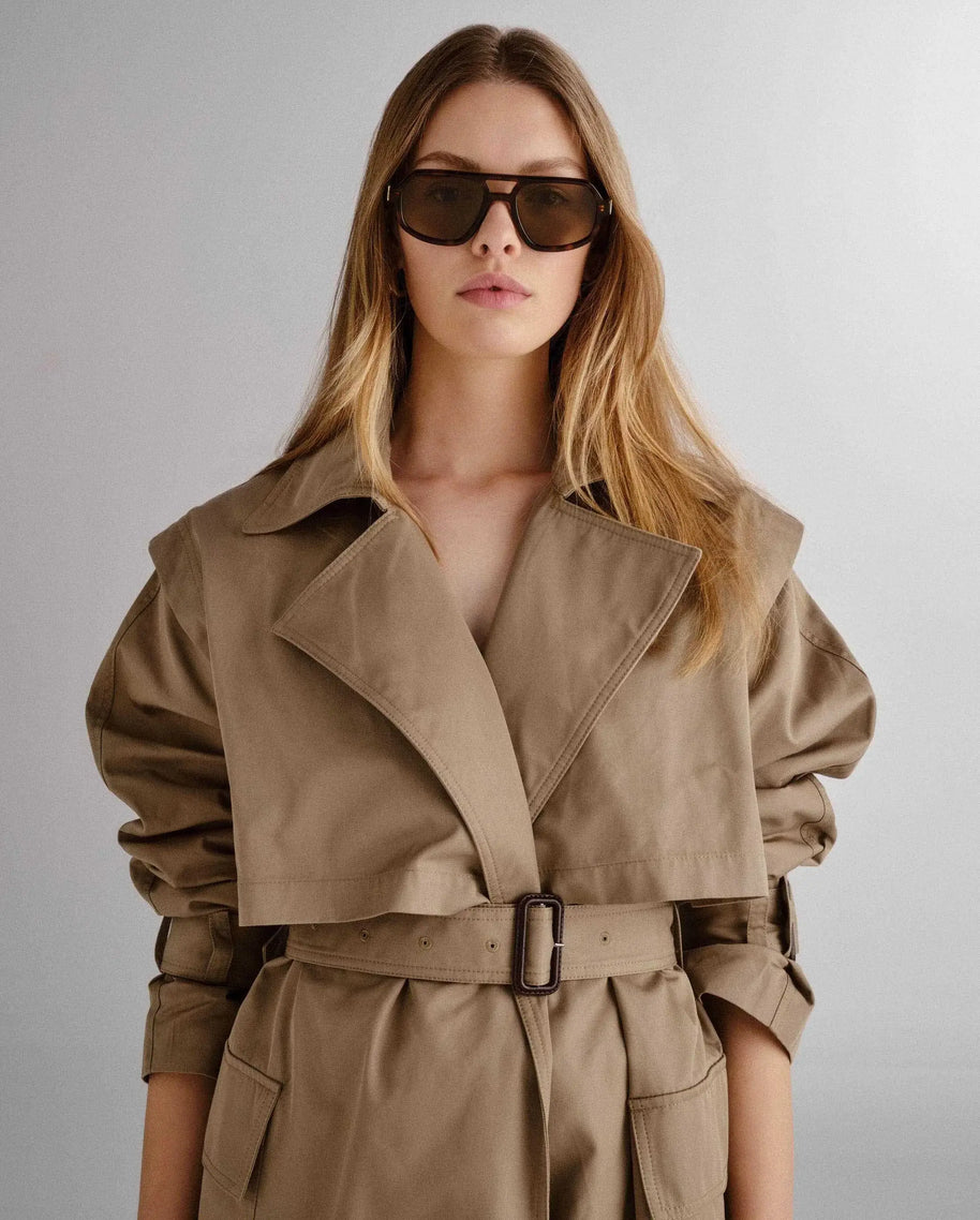 Luv Lou The Banks Sunglasses in Moss Tort, Aviator Sunglasses, Women's Sunglasses 