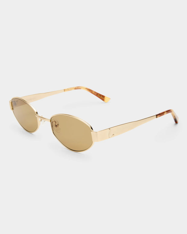 Luv Lou Boston Sunglasses Brushed Gold 