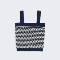 Guest in Residence Marti Tank Midnight Combo Navy Top