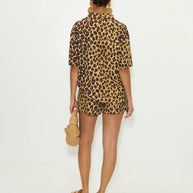 Simonmiller Mina Linen Cheetah Shorts SIMON MILLER 