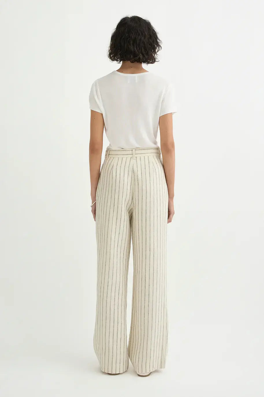 Mackenzie Trouser | Cream Stripe