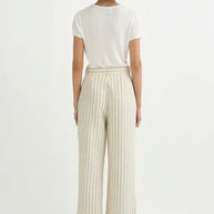 Mackenzie Trouser | Cream Stripe
