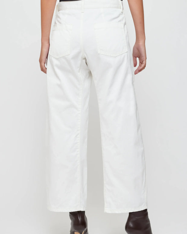 Moussy Vintage Malba Gusset Cargo Pant White 