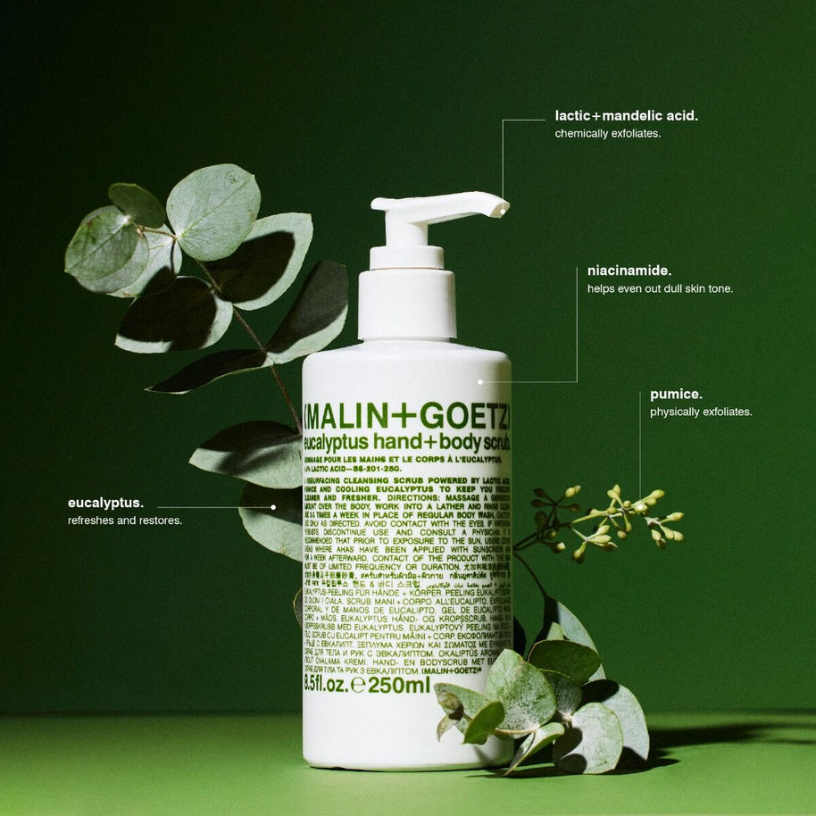Malin and Goetz hand and body scrub 