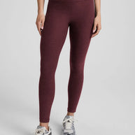 Beyond Yoga Spacedye Ready Midi Legging in Midnight Burgundy Heather 