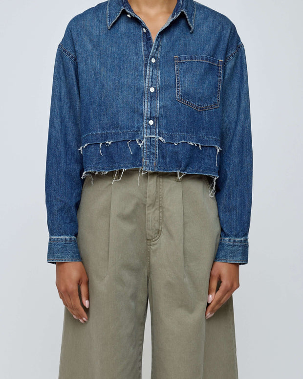 Leipsic Tiered Cropped Shirt