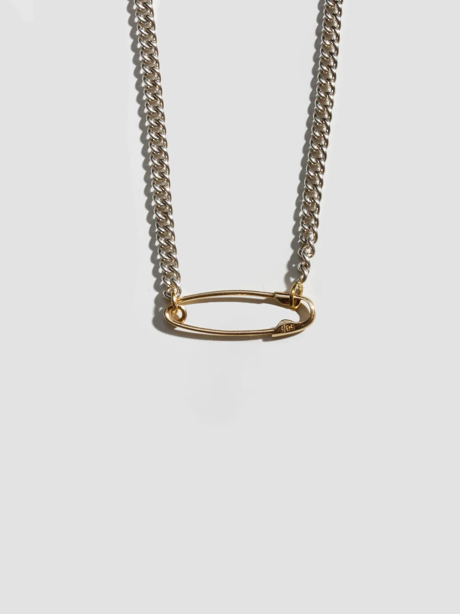 Petite Industrial Safety Pin Necklace