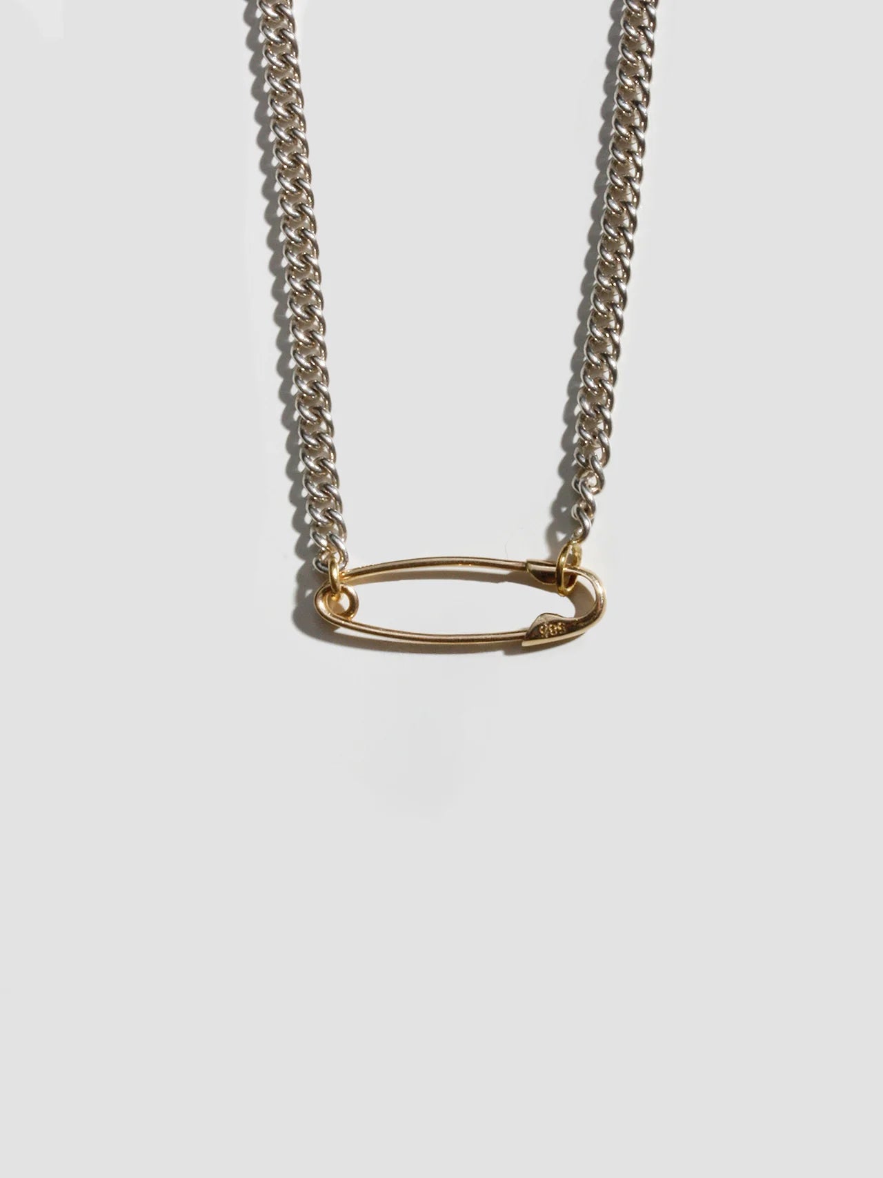 Petite Industrial Safety Pin Necklace