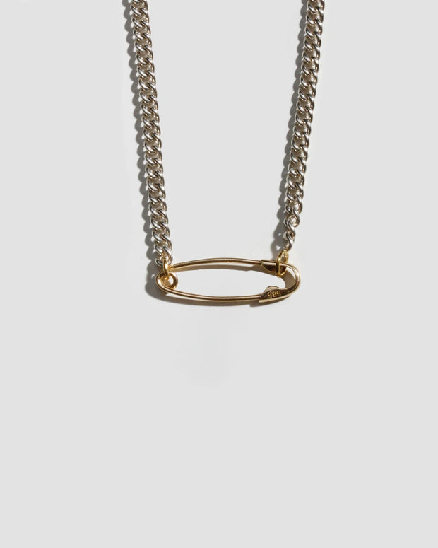 Petite Industrial Safety Pin Necklace