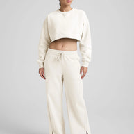 Luxe Fleece Boxy Pullover | Fresh Snow