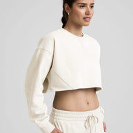 Luxe Fleece Boxy Pullover | Fresh Snow