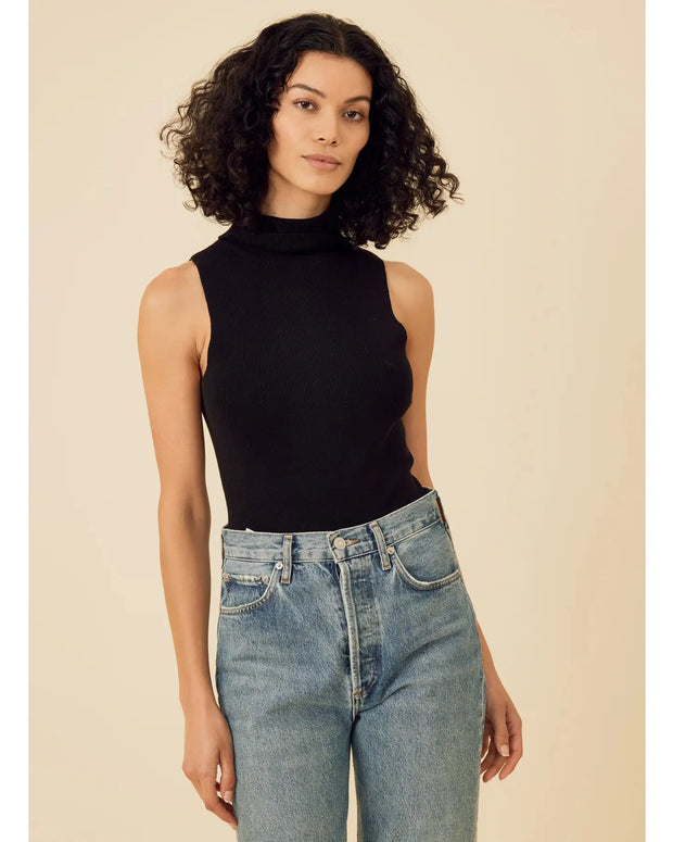 one grey day - Hollie sleeveless bodysuit - black bodysuit 