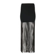 Osis Libby Skirt Black Fringe