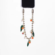 Ossa Orange and Pearl Ballchain Wristlet Phone Wristlet 