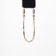 Banded Wristlet | Pearl/ Gold