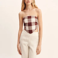 Posse Callie Strapless Banadana Top
