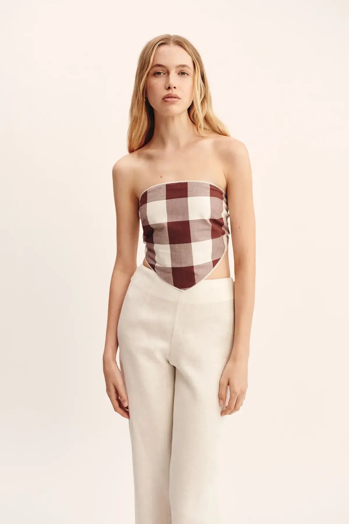 Posse Callie Strapless Banadana Top